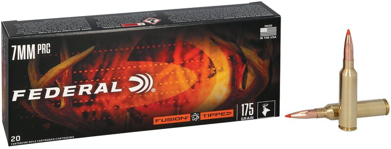 Fusion Tipped Rifle, 7MM PRC, 175 Grain, Fusion Tipped, 2925 fps